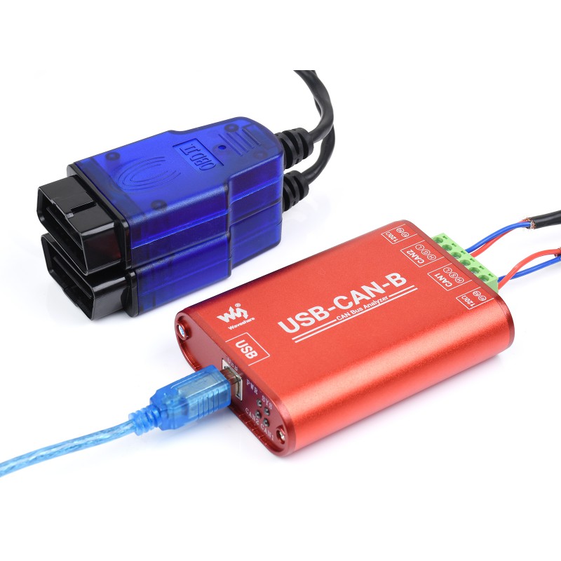 USB to CAN Adapter, Dual-Channel CAN Analyzer, Industrial Isolation (แท้จาก Waveshare)