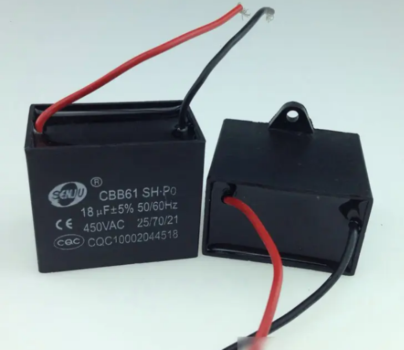 คาปาซิเตอร์ พัดลม ขนาด 1.8UF และ 2.0UF 450v