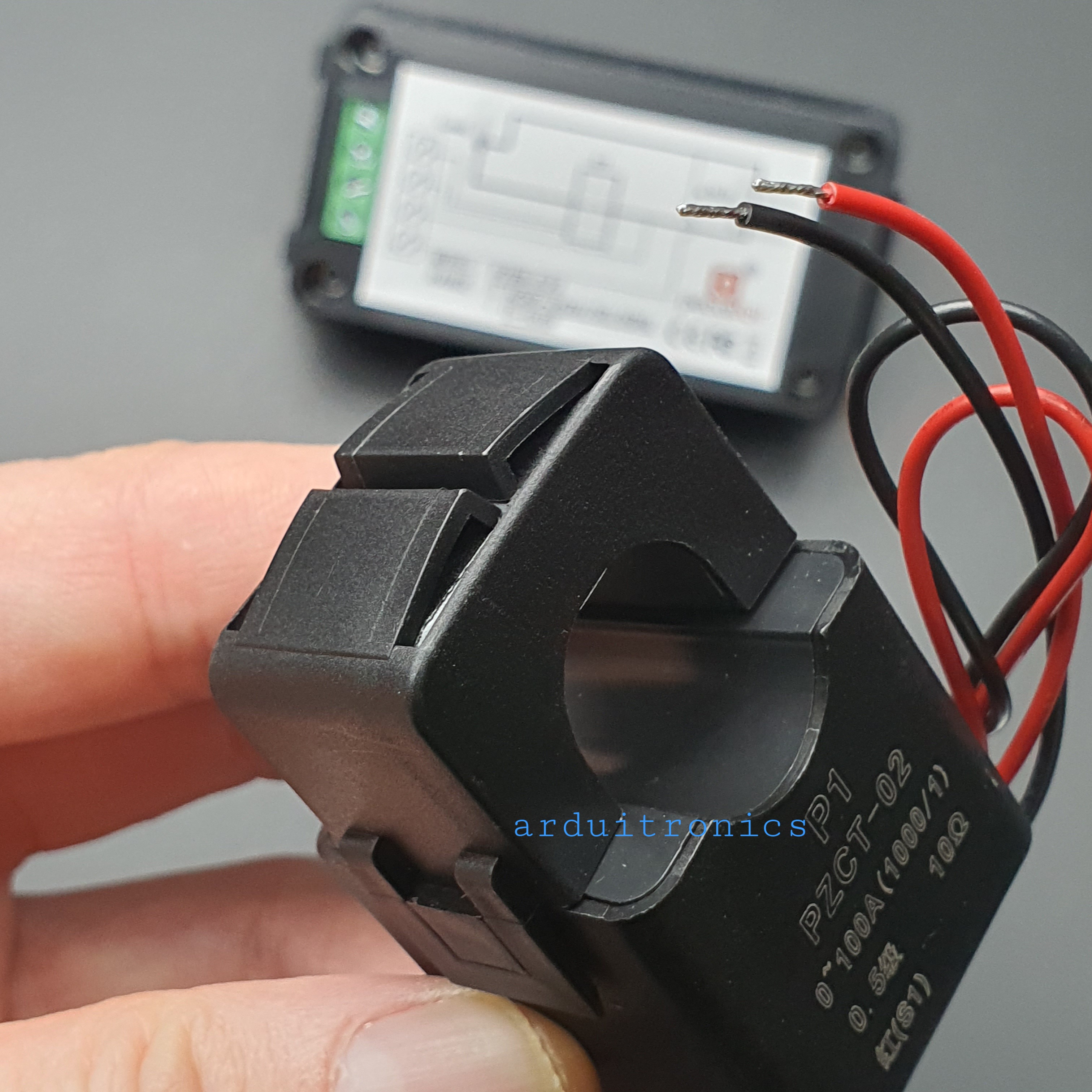 PZEM-022 100A AC Digital Power Meter มิเตอร์วัดการใช้พลังงาน + with open/close Current Transformer (CT)