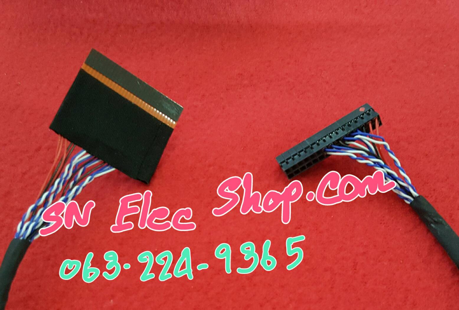 สายแพ บอร์ด LCD,LED Universal : แบบที่ 4 HD 30P R (LG) ยาว 42cm.