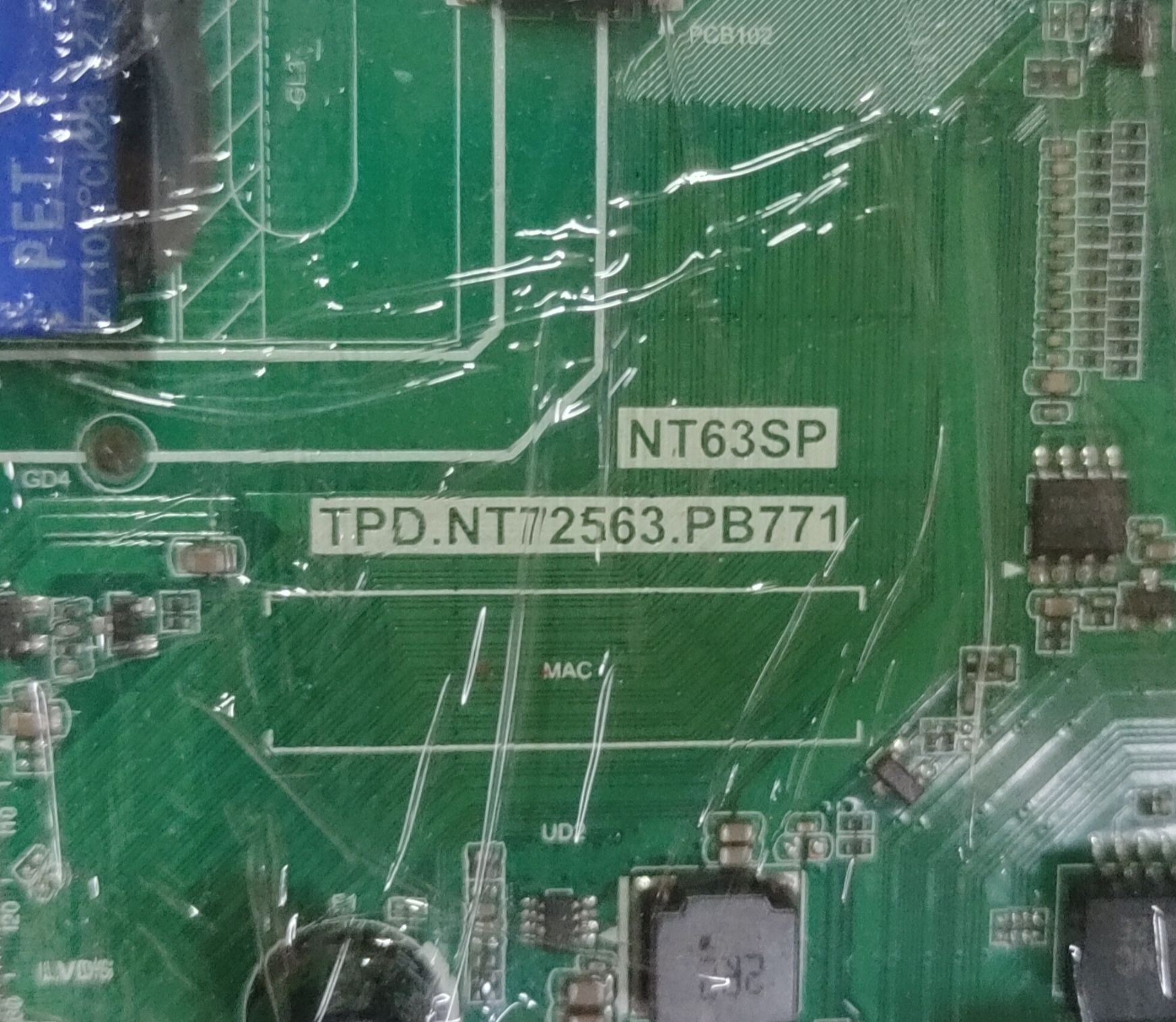 เมนบอร์ด TCL รุ่น LED32S62 (TPD.NT72563.PB771)