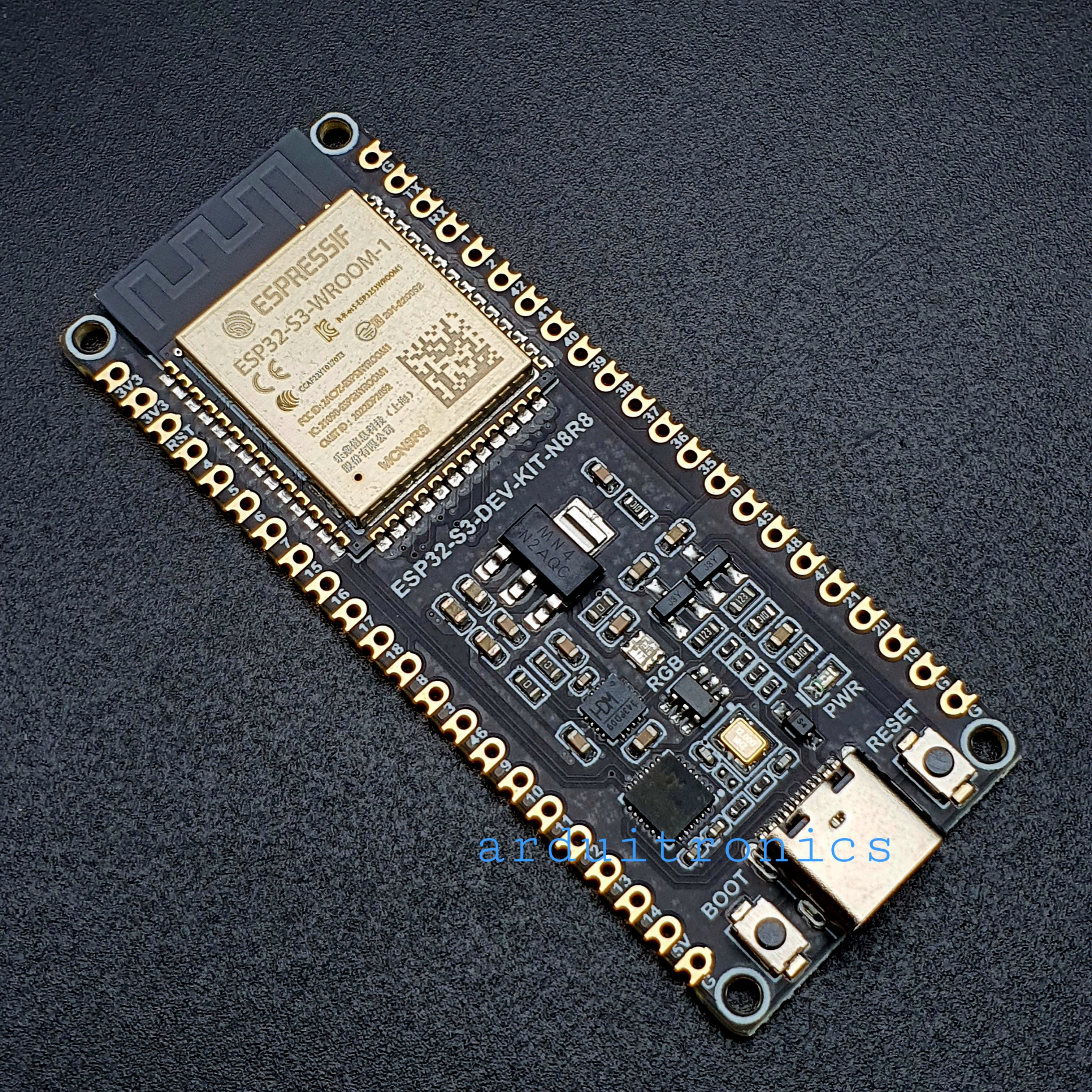 ESP32-S3 Microcontroller, 2.4GHz Wi-Fi Development Board, 240MHz Dual Core Processor, ESP32-S3-WROOM-1-N8R8 Module (แท้จาก Waveshare)
