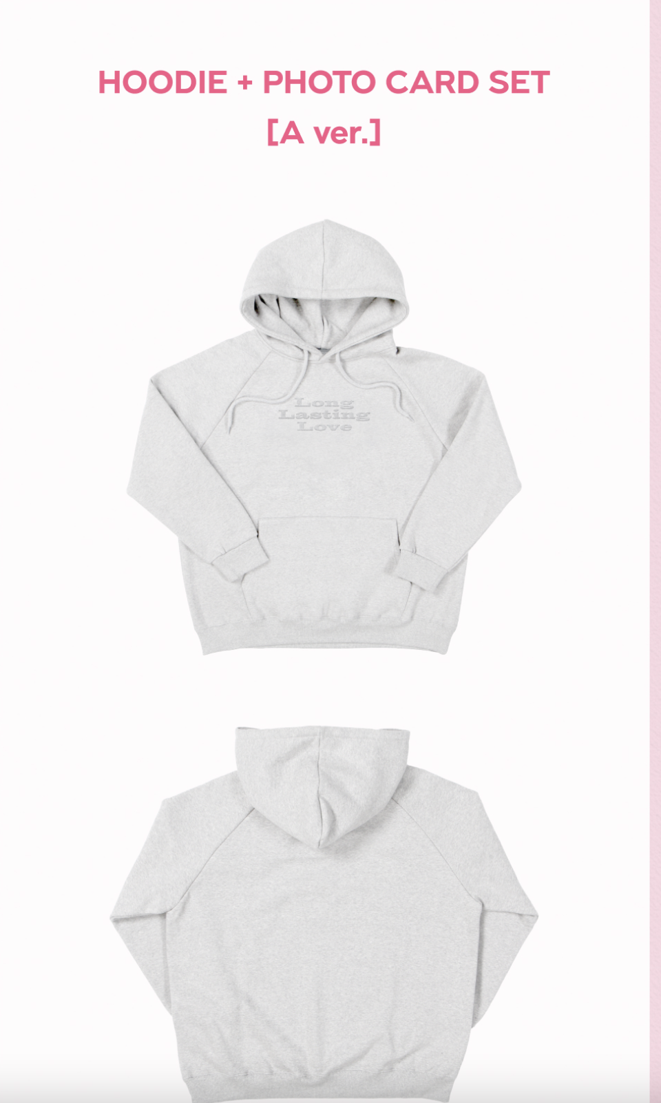 GIRLS' GENERATION - 2022 Girls’ Generation Special Event – Long Lasting Love -Hoodie สีขาว + Photocard set ระบุชื่อ