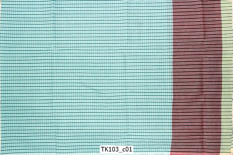 [2ม.] ผ้าขาวม้า TK103 เขียว (กว้าง 90ซม)