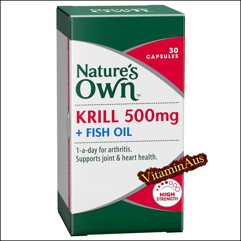 Krill Oil 500mg + Fish Oil 30 Capsules