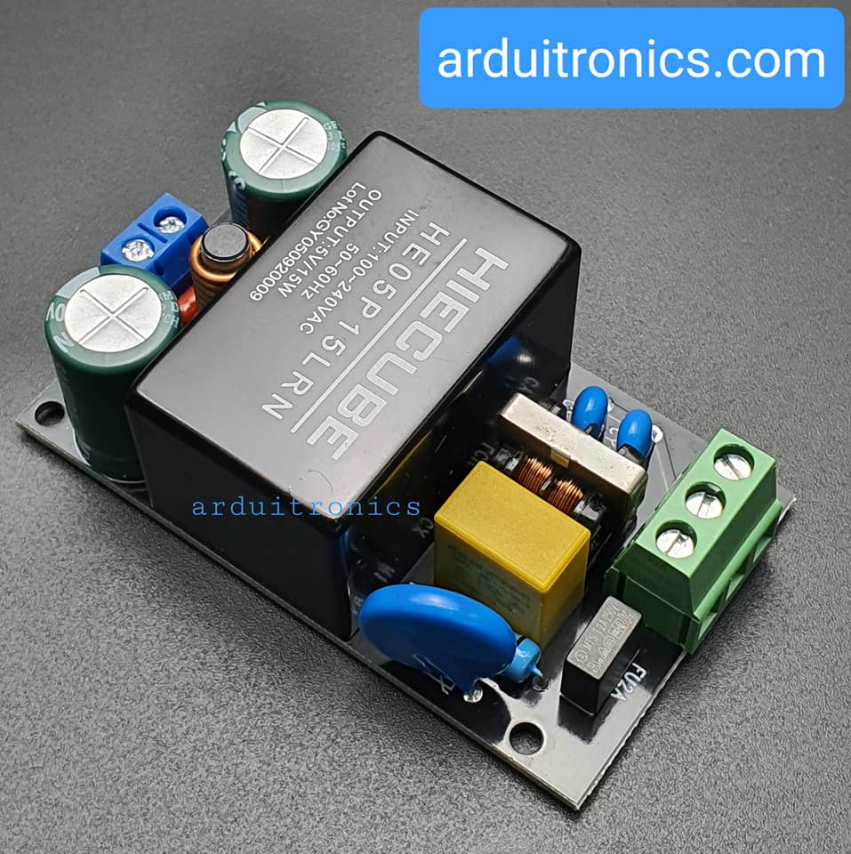 HIECUBE (HE05P15LRN) AC-to-DC Switching Power Supply Module 220VAC to 5VDC 3A with EMC Filter CE Certification Genuine แหล่งจ่ายไฟ 5V 3A