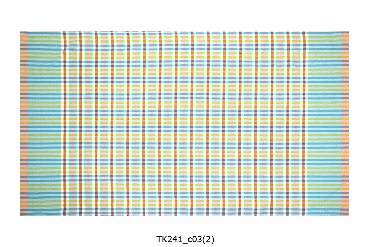 [2ม.] ผ้าขาวม้า TK241 ฟ้าหวาน