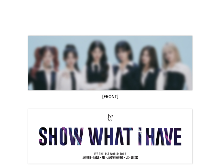 IVE - IVE THE 1ST WORLD TOUR SHOW WHAT I HAVE - Photo slogan ส่งเครืองบิน