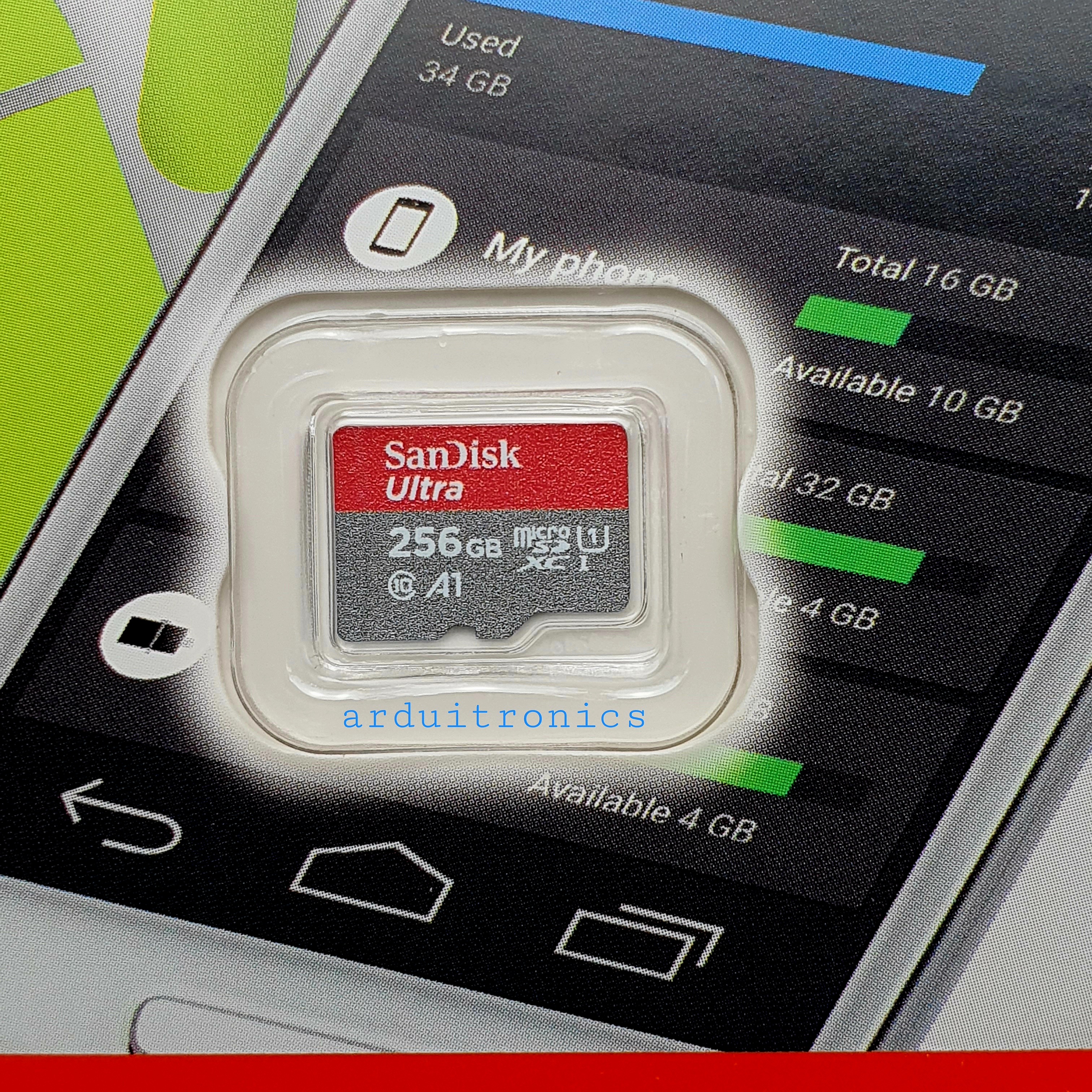 SanDisk Ultra MicroSDXC UHS-I SDCard 256GB Class10 (speed upto 120MB/s)