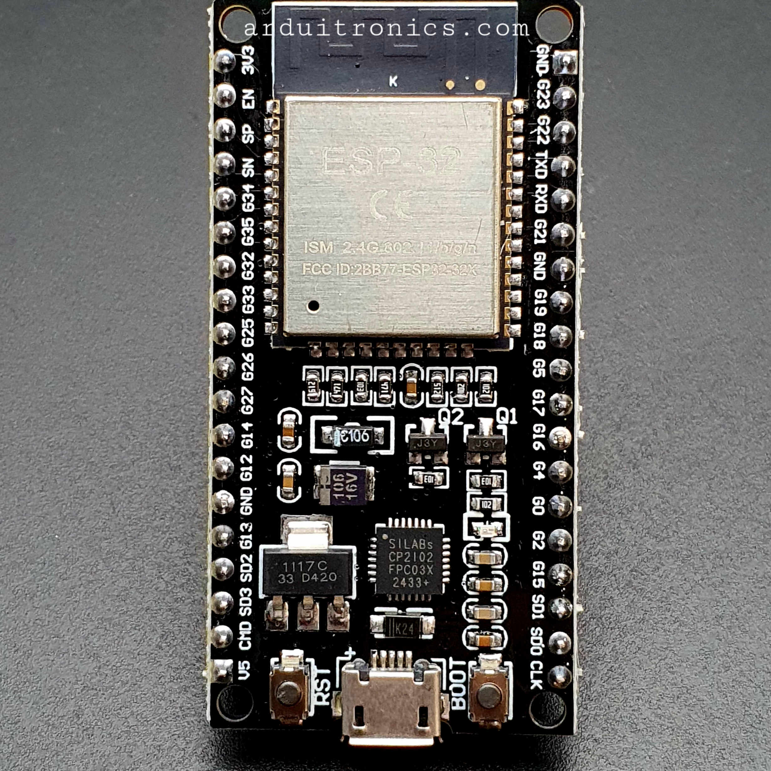 บอร์ด ESP32 NodeMCU ESP32 DEVKIT Wi-Fi and Bluetooth (CP2102) 38 pin