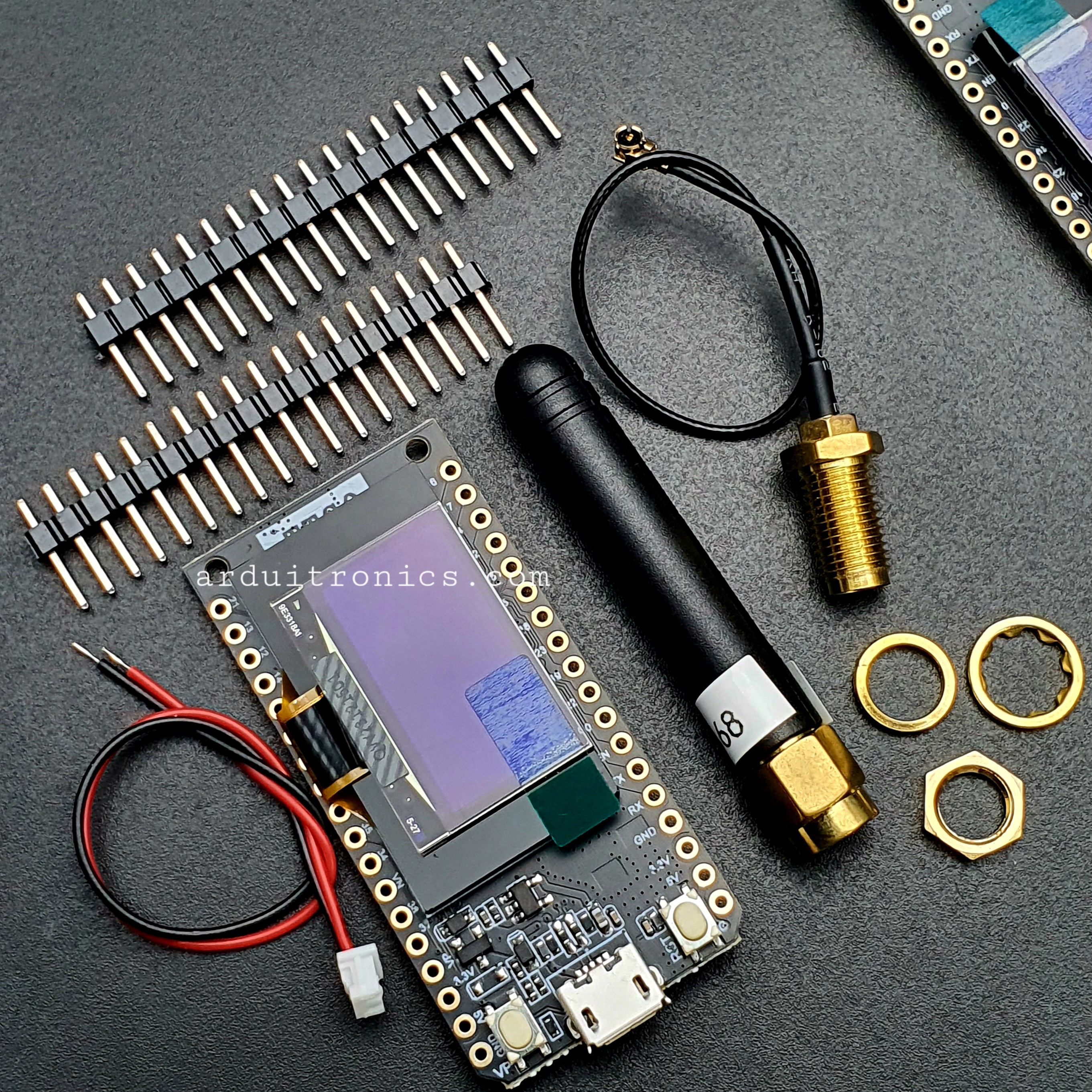 TTGO SX1276 V1.3 LoRa32 868MHz + ESP32 with OLED 0.96 inch (Blue Screen) + Antenna + Cable