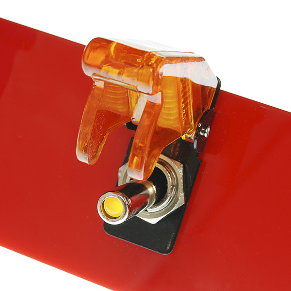 Toggle Switch and Cover - Illuminated - Red (จาก SparkFun)