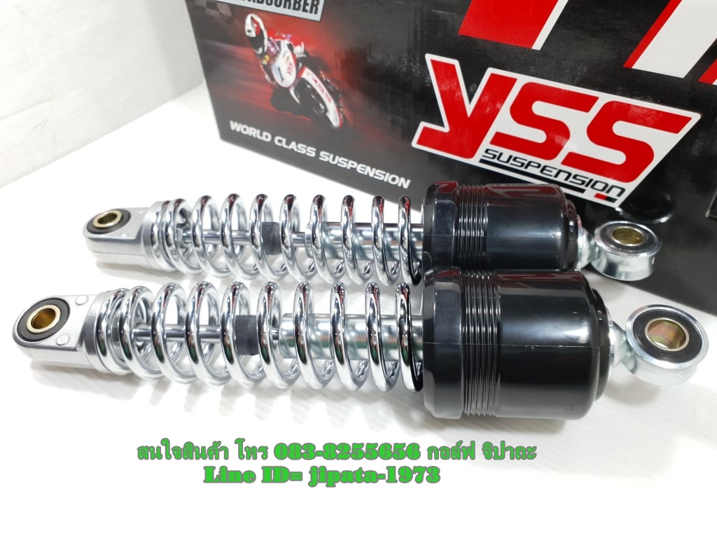 (Bell) โช้คอัพหลังคู่ YSS สำหรับ Yamaha Bell R,Y 100 New,Mate alfa สปริงชุบ