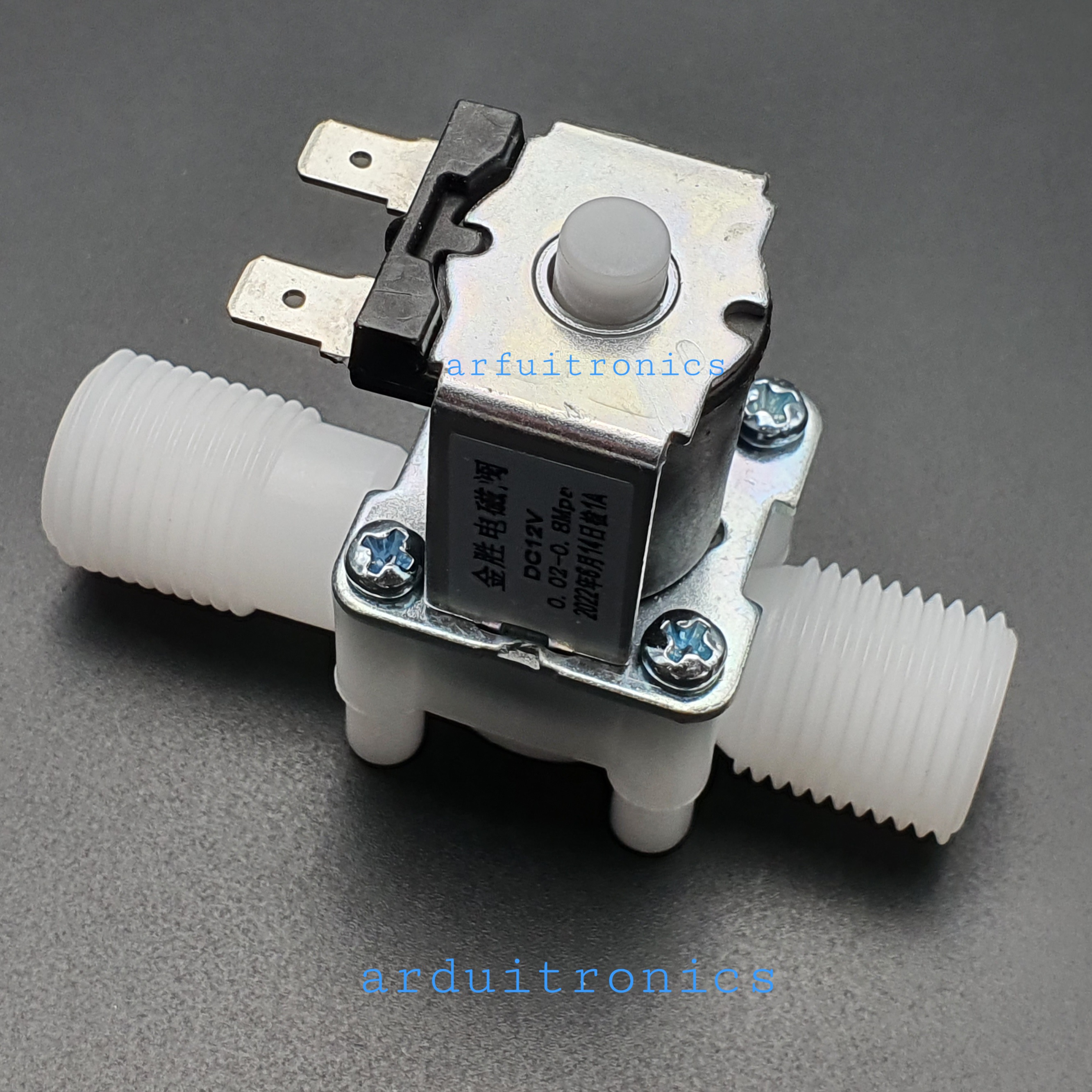 Solenoid Valve (normally opened) 12V-DC 1/2" โซลีนอยวาล์ว (ปกติเปิด)
