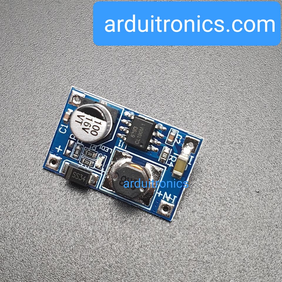 โมดูลแปลงแรงดันขึ้น 3-6V เป็น 12V กระแสสูงสุด 3A 8W Step Up Module High Power Boost Module