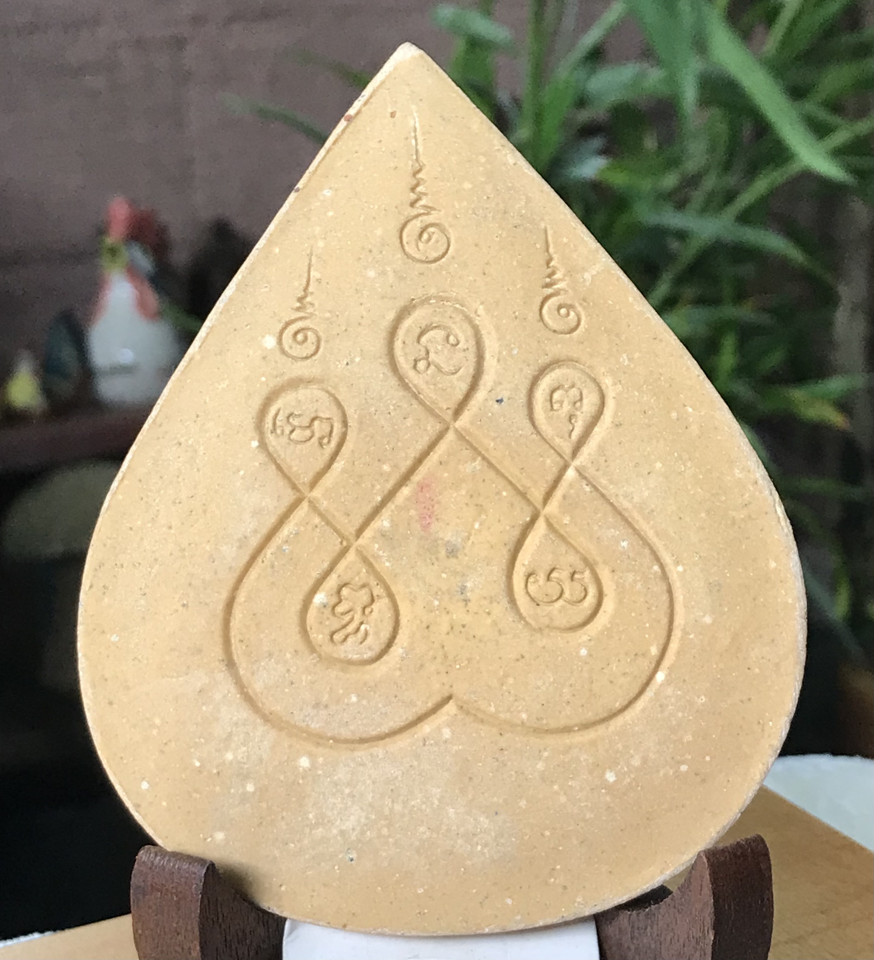 รูปเหมือนใบโพธิ์ พระผงสมเด็จพระพุฒาจารย์โต พรหมรังสี วัดระฆังโฆสิตาราม จ.กรุงเทพฯ PHRA SOMDEJ TOH WAT RAKANG PHOE LEAF