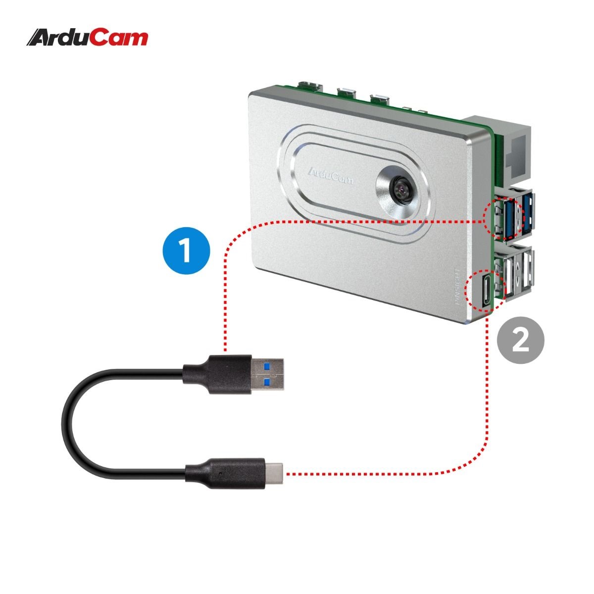 Arducam PiNSIGHT, 12MP Vision AI Mate for Raspberry Pi 5
