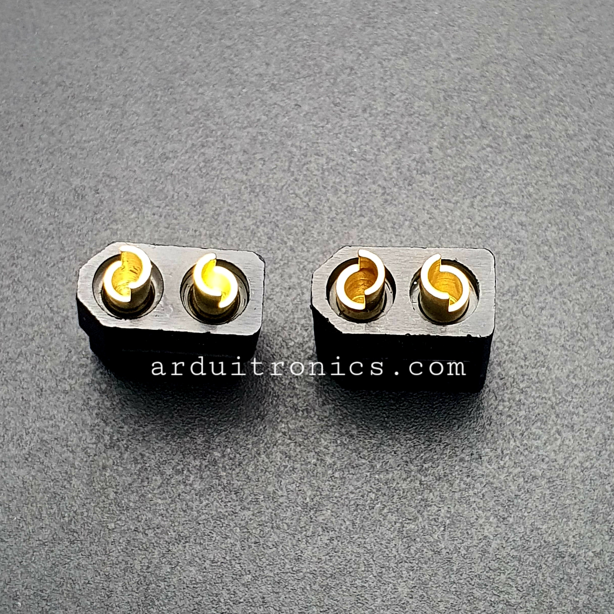 ขั้วต่อแบตเตอรี่ XT60 ปลั๊ก RC ตัวผู้-ตัวเมีย(ขายเป็นคู่), XT60 Male Female Bullet Connector Plug สีดำ