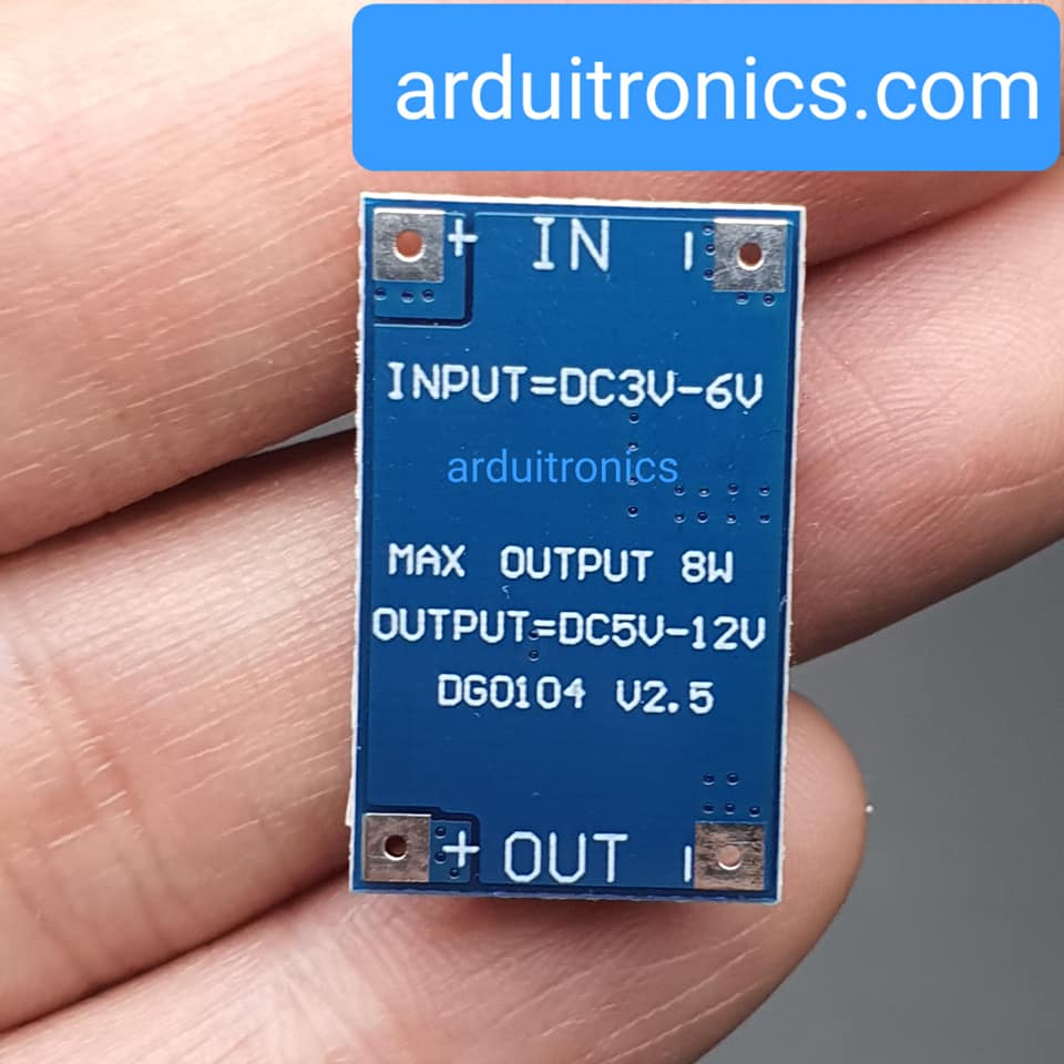 โมดูลแปลงแรงดันขึ้น 3-6V เป็น 12V กระแสสูงสุด 3A 8W Step Up Module High Power Boost Module