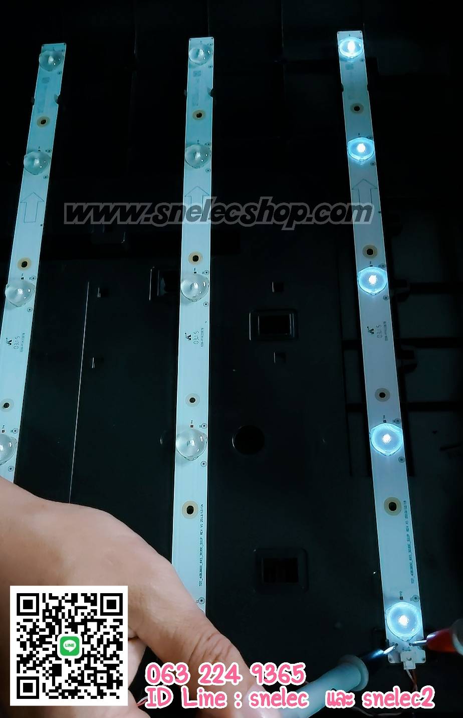 TCL : หลอด LED รุ่น 40B2630 ชุด 8 เส้น / เส้นละ 5ดวง ดวงละ 2.5-3V