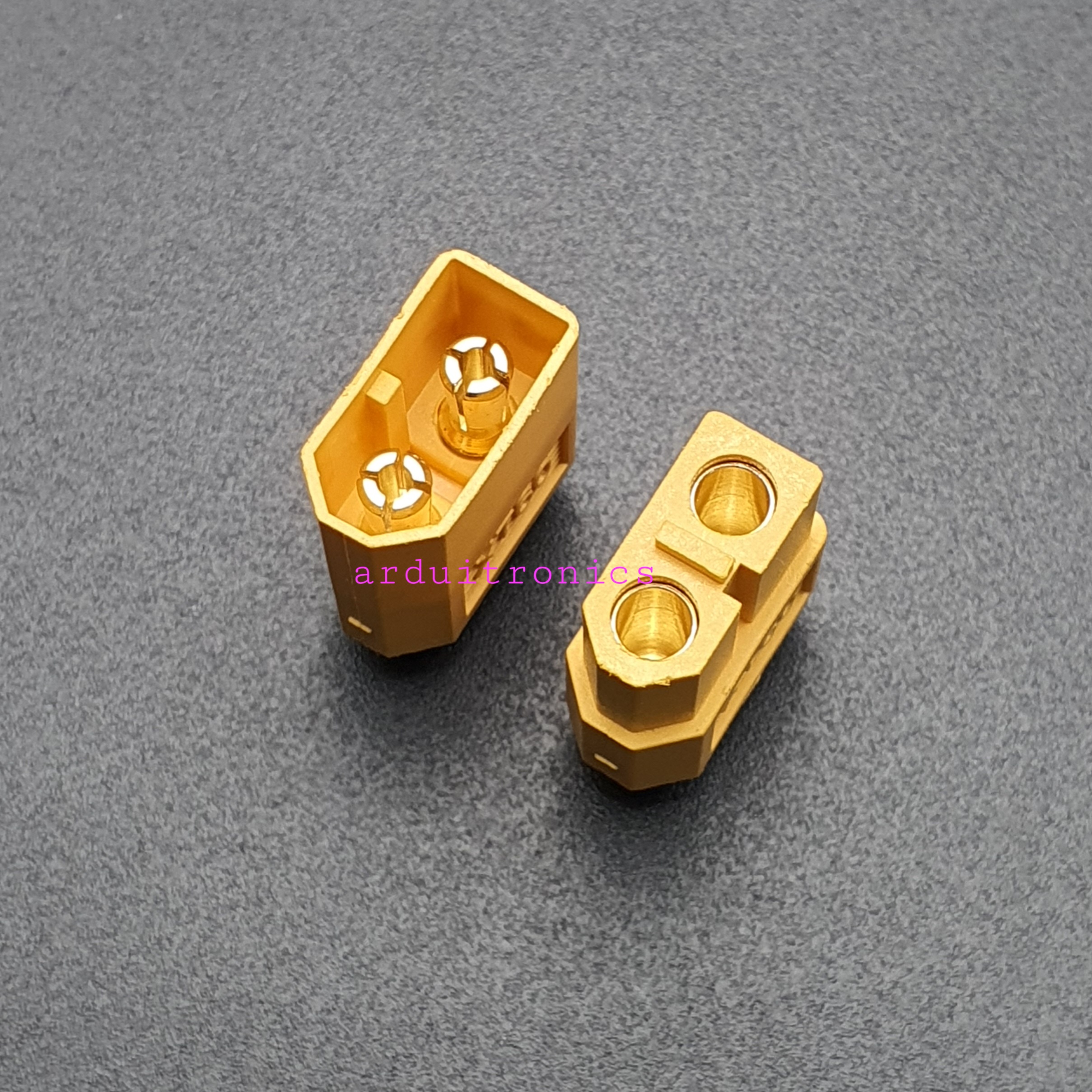 ขั้วต่อแบตเตอรี่ XT60 ปลั๊ก RC ตัวผู้-ตัวเมีย(ขายเป็นคู่), XT60 Male Female Bullet Connector Plug สีเหลือง