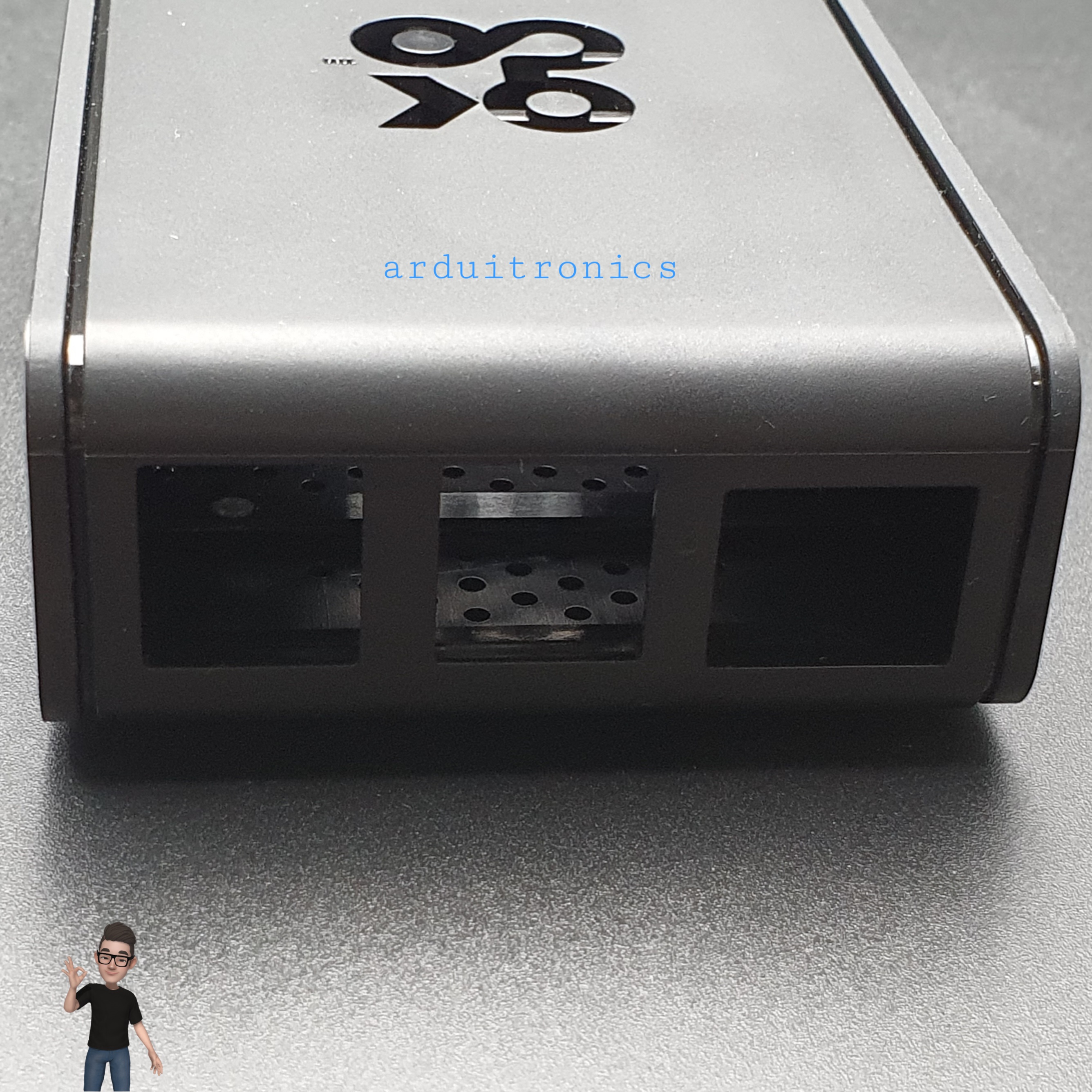 Official Case for Raspberry Pi 4ฺB ฺBlack - แบบฝาเลื่อน (สีดำ)