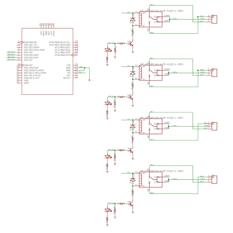4 Channel Relay Shield for Arduino รีเลย์ 4 ช่อง