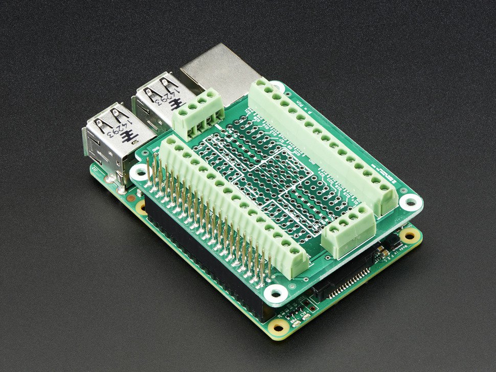 Pi-EzConnect Terminal Block Breakout HAT (Adafruit)