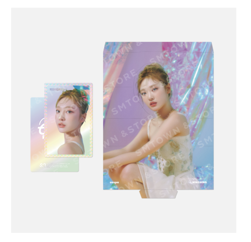 aespa -aespa Oh! Caendy Pocket Part.2 -Hologram Photo Card Set แบบ Aurora ver - ระบุ ชื่อ ที่ต้องการ