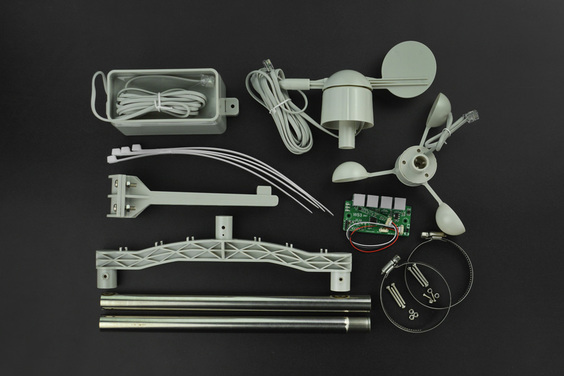 Weather Station Kit with Anemometer/Wind Vane/Rain Bucket (ของแท้จาก DFRobot)