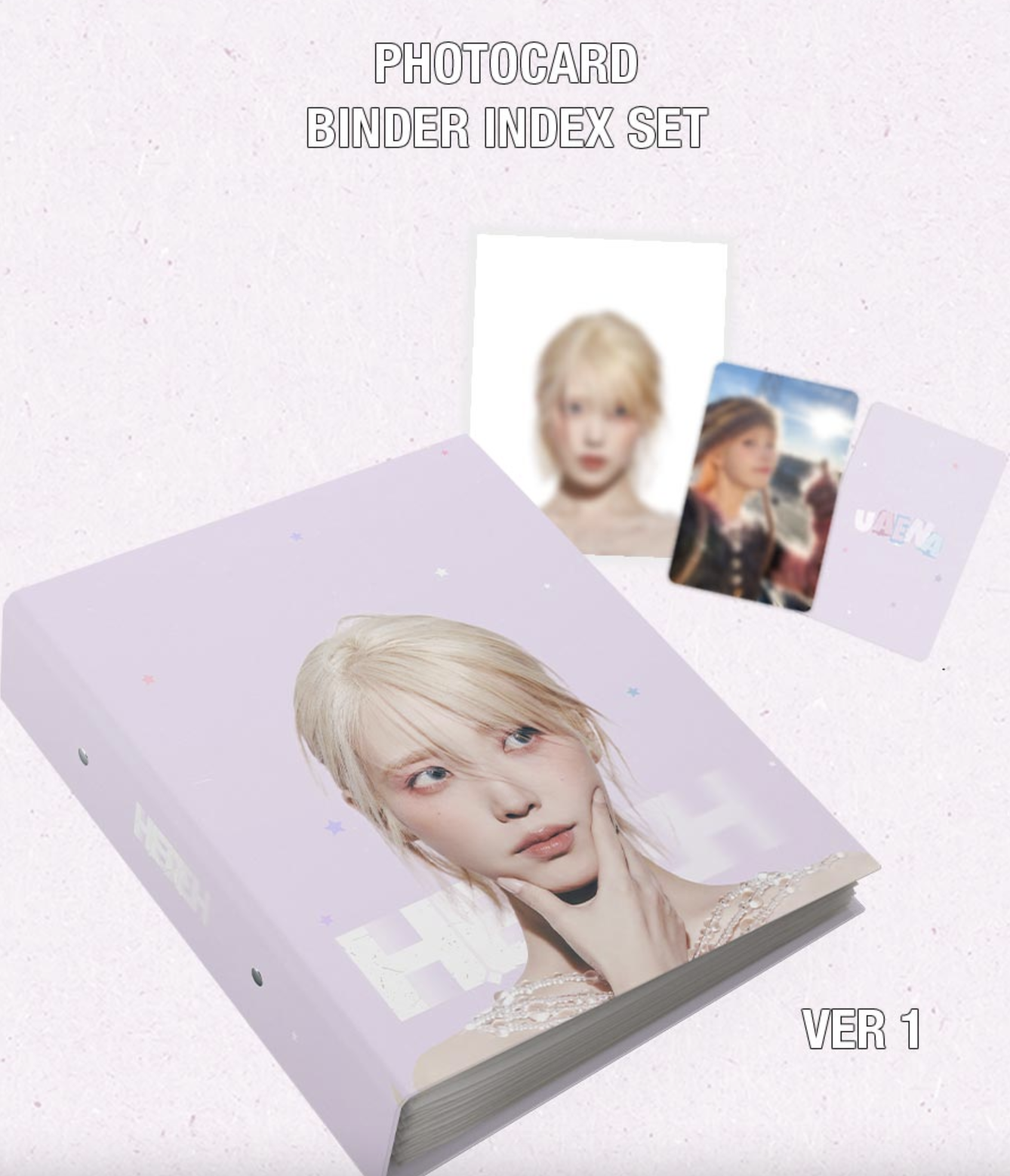IU -2024 IU H.E.R. WORLD TOUR CONCERT IN SEOUL Official MD - Photo Card Binder Index Set แฟ้มใส่การ์ด แบบ Purple