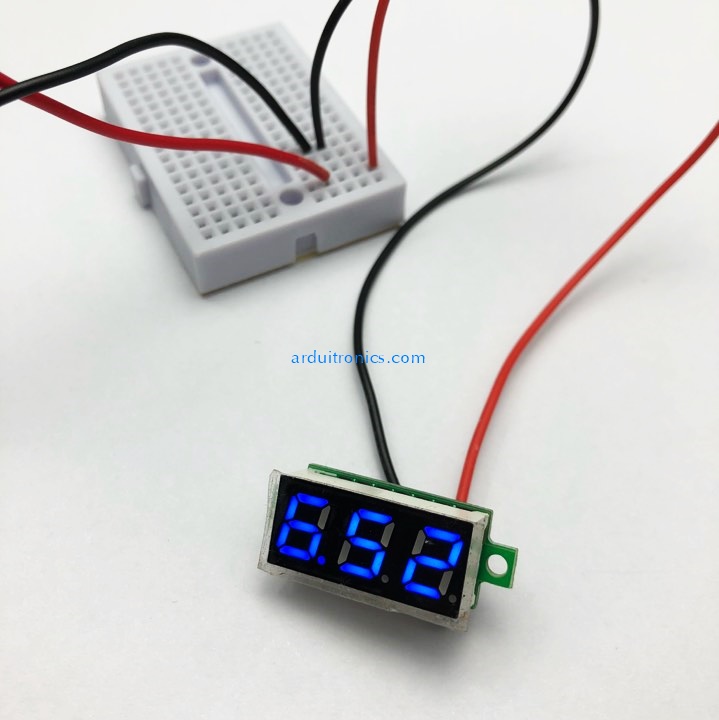 0.28" Digital DC volt meter 2.4-30V โวลต์มิเตอร์ 2.4-30V ขนาด 0.28 นิ้ว (สีฟ้า)