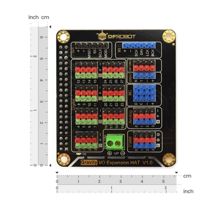 IO Expansion HAT for Raspberry Pi 5 / 4B / 3B+ (แท้ DFRobot)