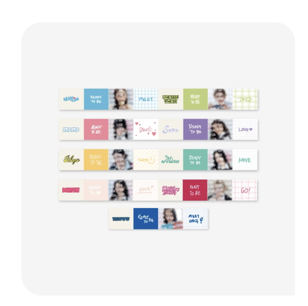 TWICE - ของสะสม ready to be -Masking tape - ส่ง เครืองบิน