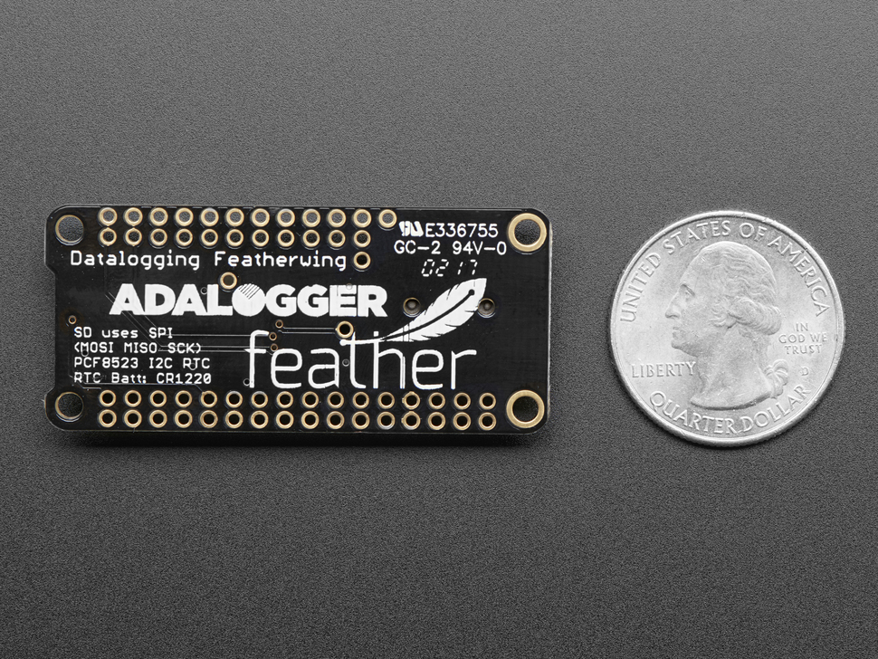 Adalogger FeatherWing - RTC + SD Add-on For All Feather Boards (แท้จาก Adafruit USA)