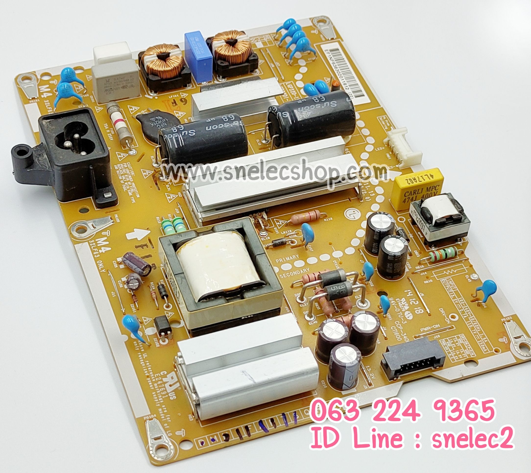 บอร์ดซัพพลาย TV LG รุ่น 32LF550D-TA พาร์ท 63630201
