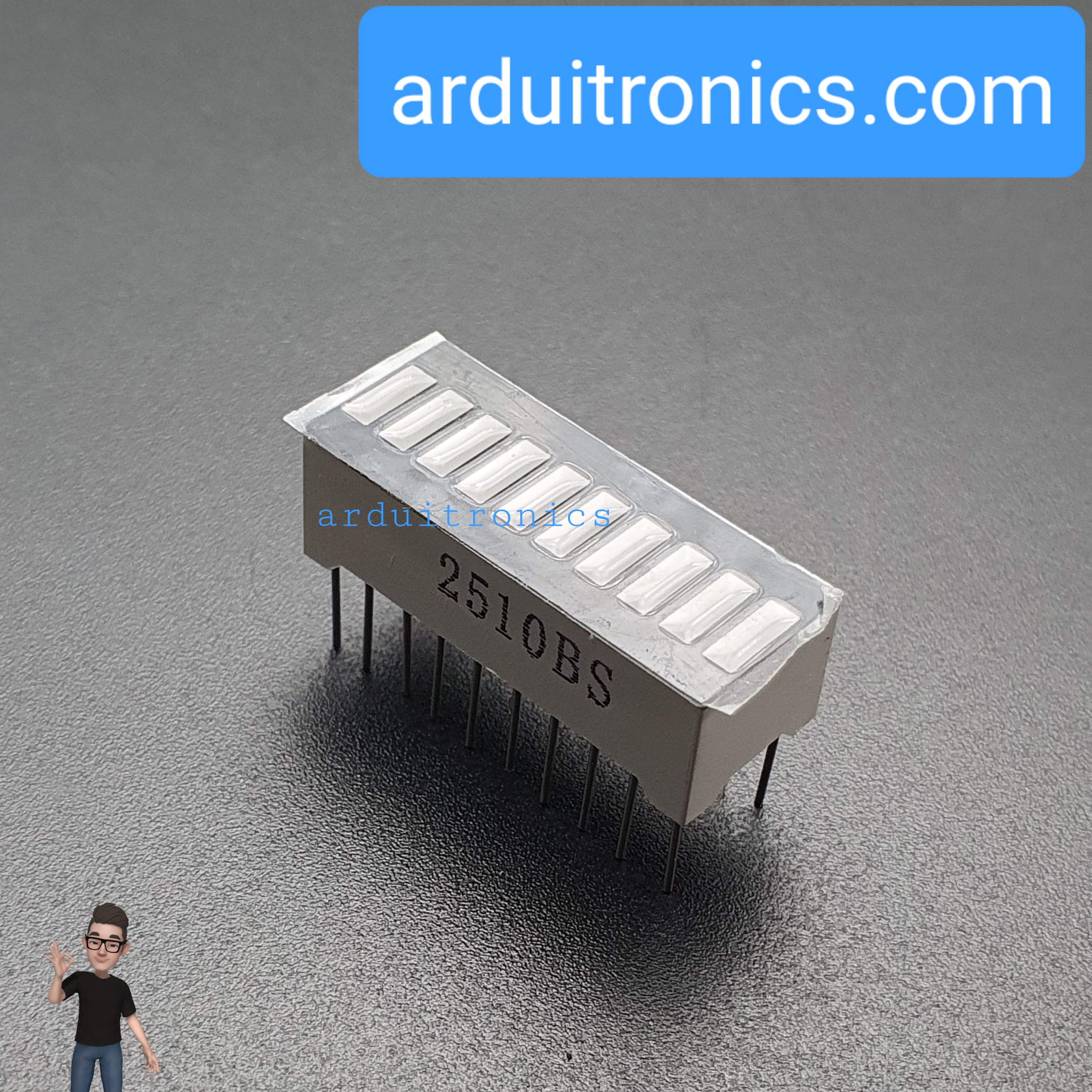 Red 10 Segment LED Bar Graph (สีแดง)
