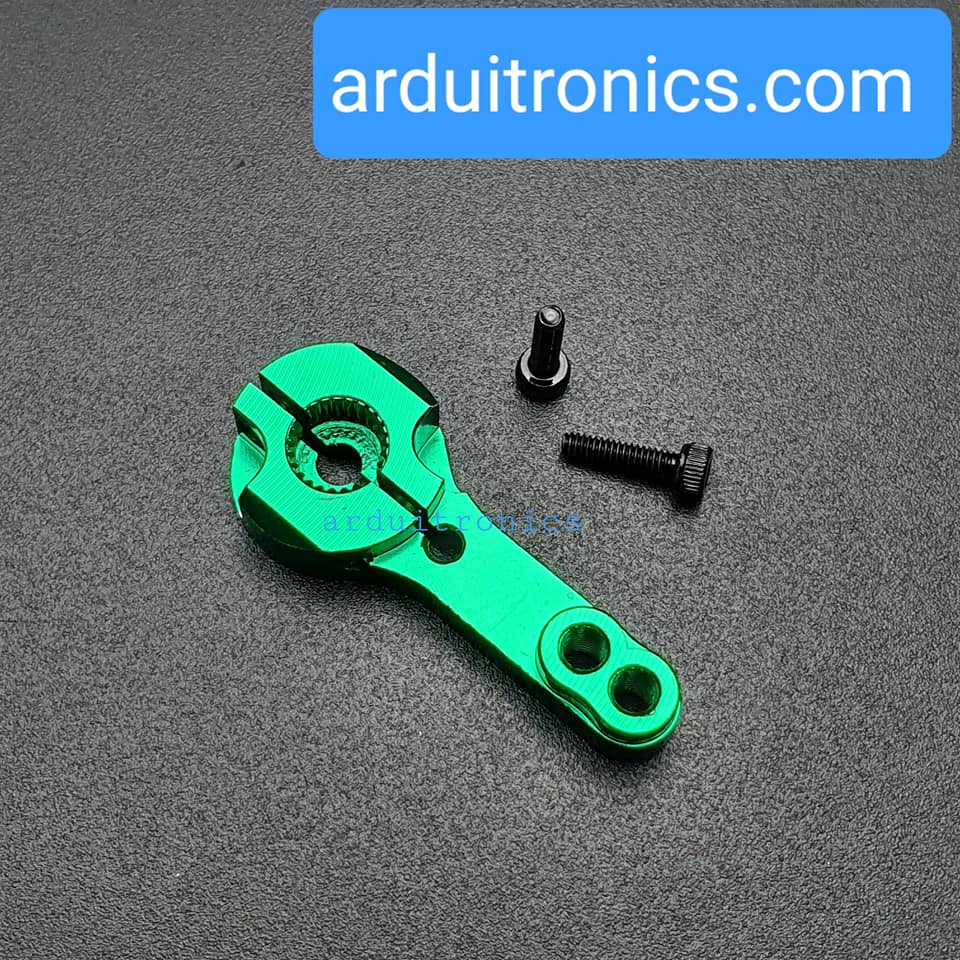 25T (สีเขียว) Servo Metal Rocker (ใช้ได้กับ MG995 MG946R MG996R MG945 S3003)