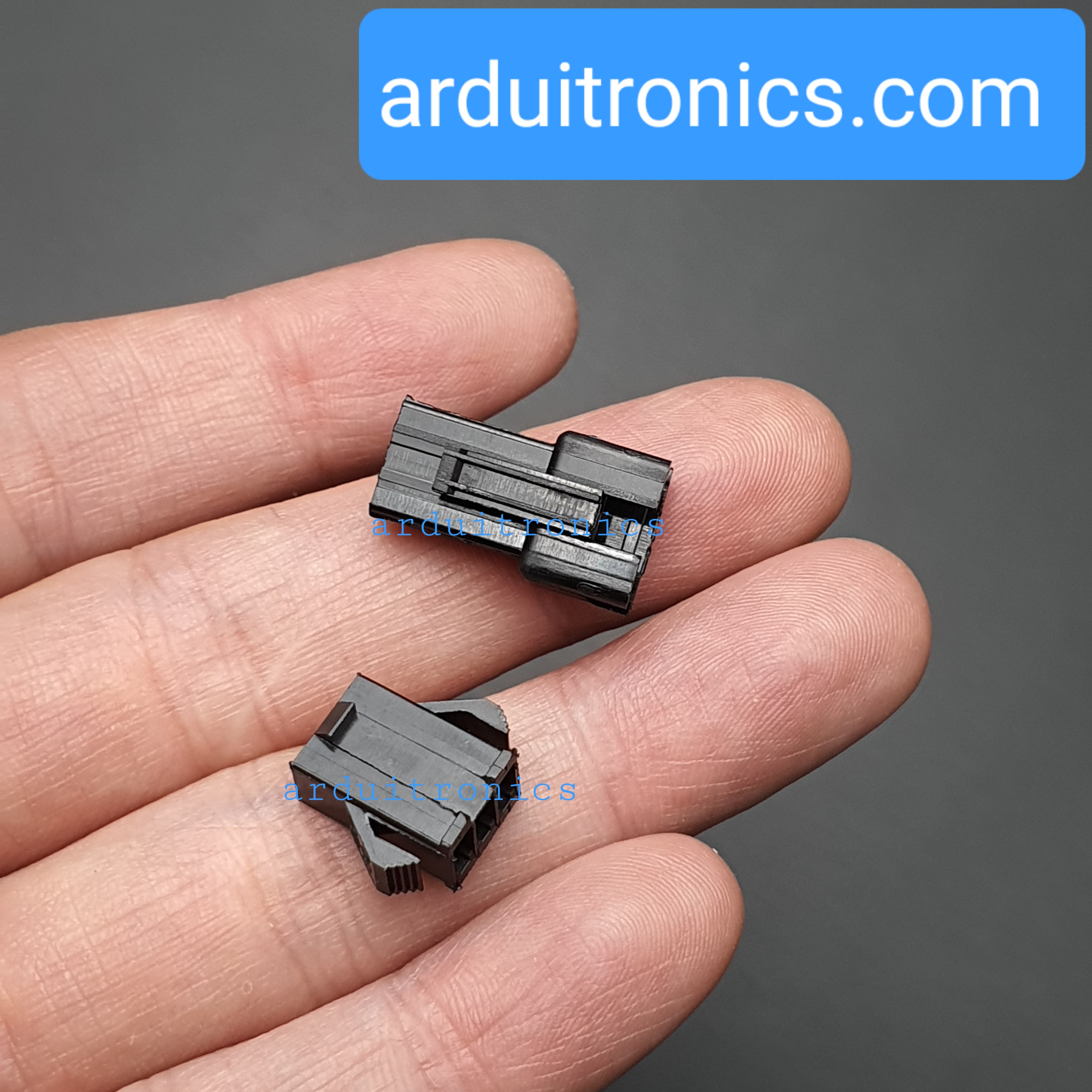 2.54mm 3 Pin Black Plastic Male Female JST-SM Housing Crimp Terminal Connector