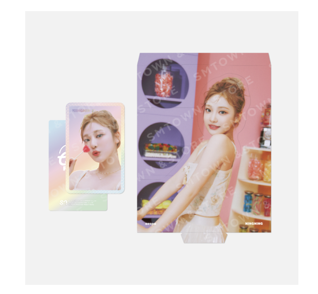 aespa -aespa Oh! Caendy Pocket Part.2 -Hologram Photo Card Set แบบ Caendy ver - ระบุ ชื่อ ที่ต้องการ