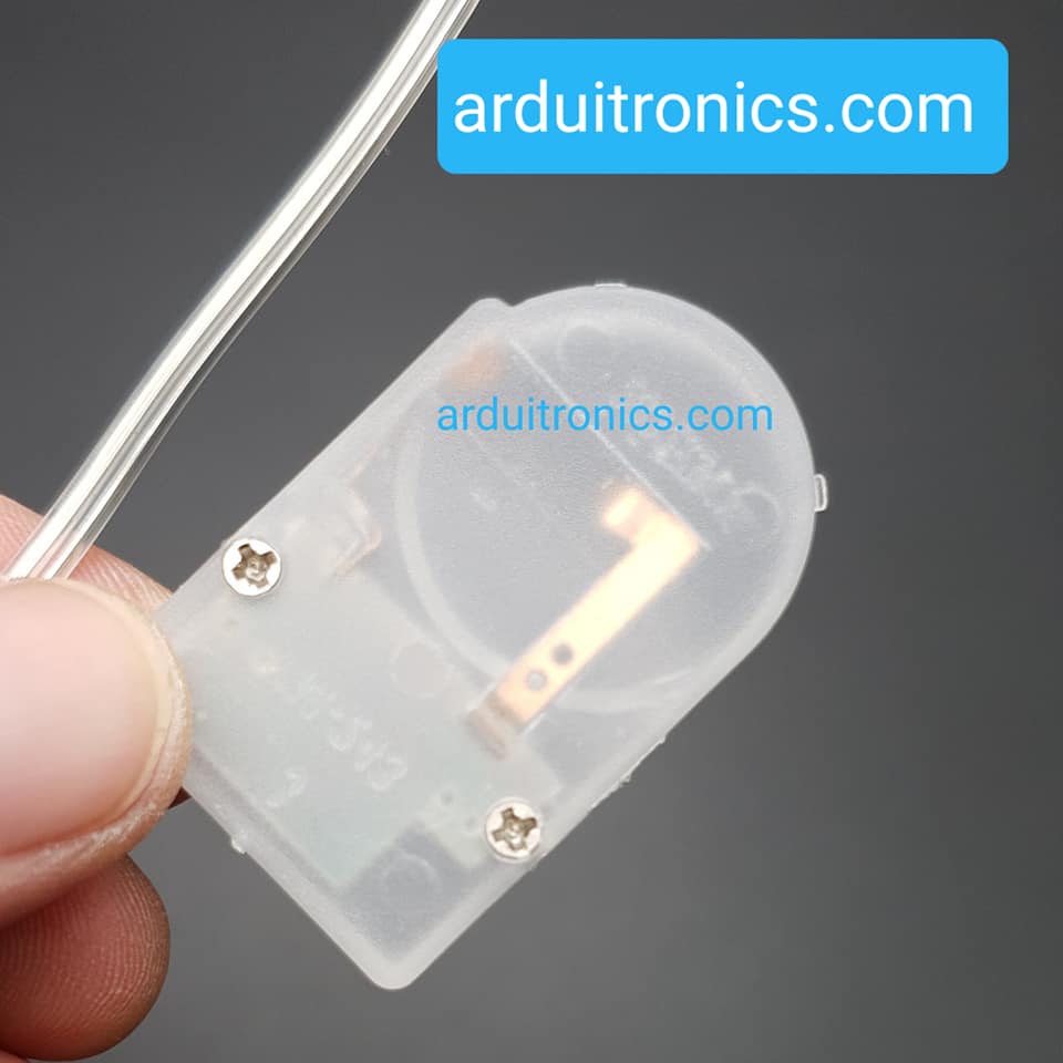 Battery Box รางถ่านกระดุม CR2032 สีใส ใส่ได้ 1 ก้อน 3V พร้อมสวิตช์