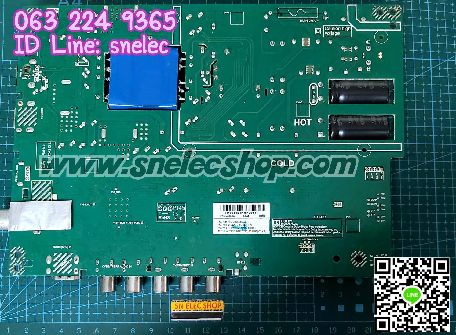 FL2 -01 เมนบอร์ด ชาร์ป รุ่น LC-32LE180M มือสอง