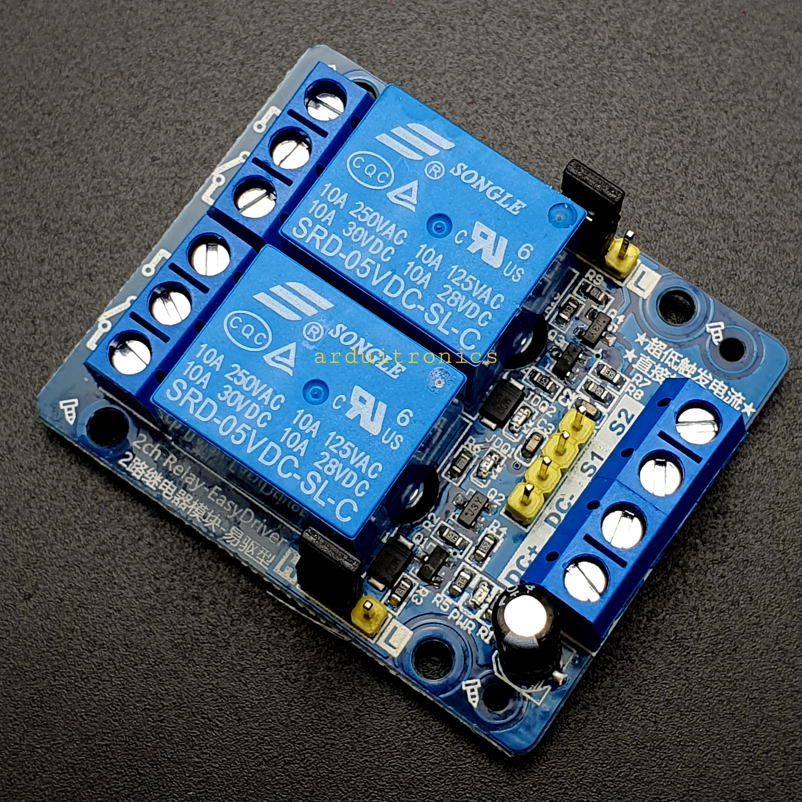 2 Channel Relay Module 5V (High/Low Level Trigger)