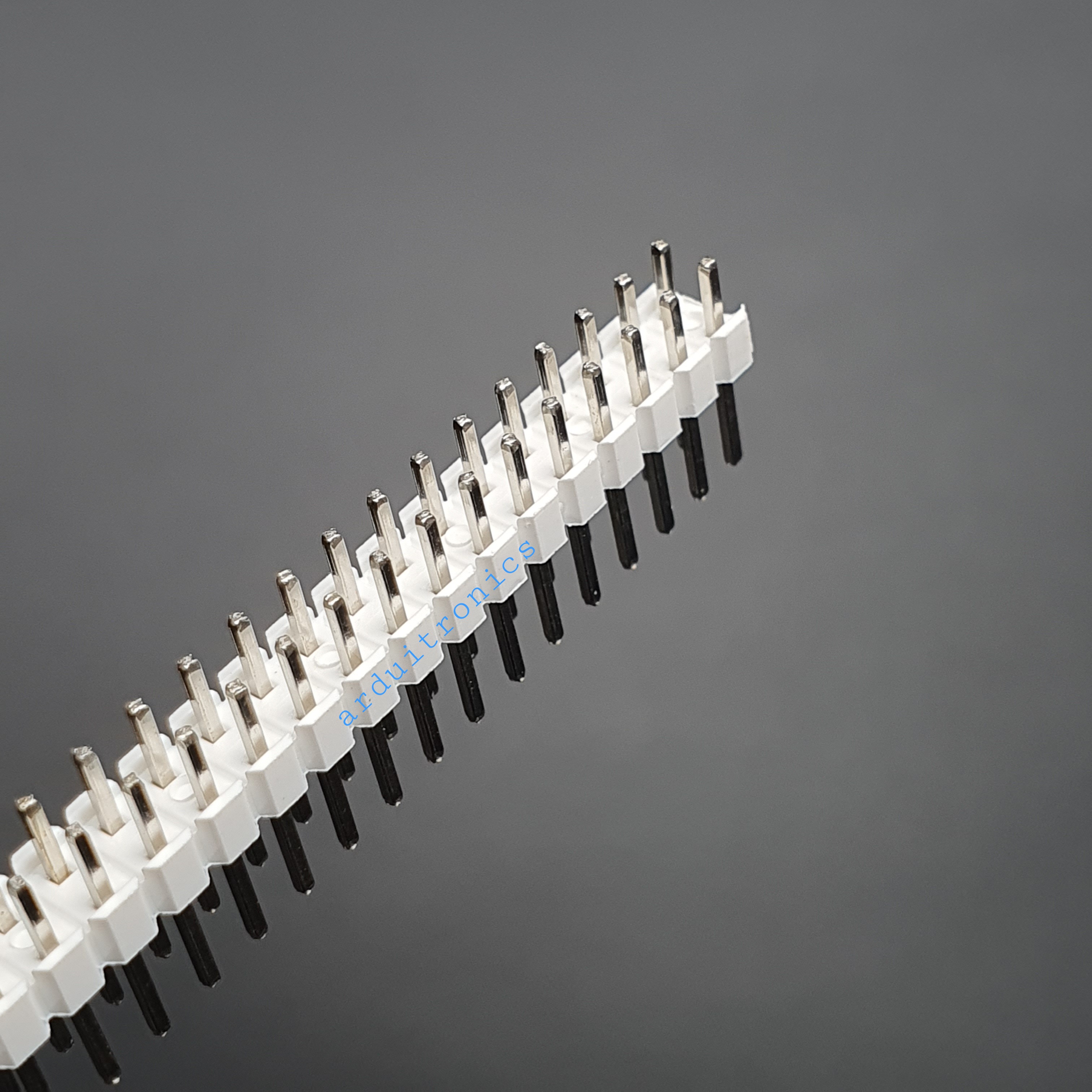 ก้างปลา 2x40P 2.54mm Pin Header Dip Straight Double Row 2X40 Pin สีขาว