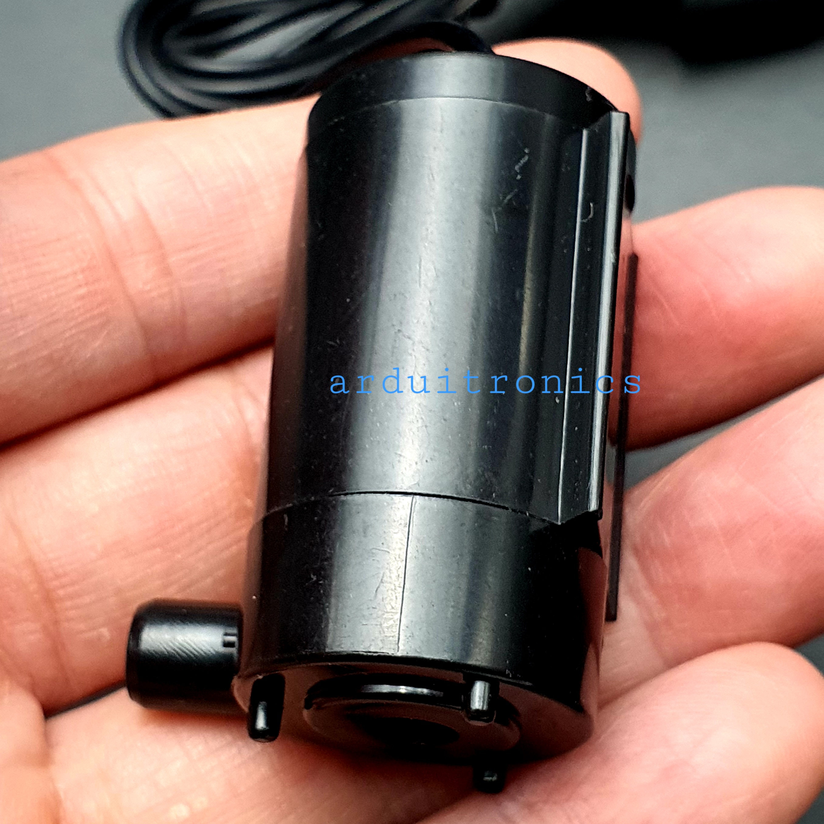Mini DC Water Pump (DC 3V-5V) ปั๊มน้ำ USB ขนาดเล็ก 3-5V สีดำ แนวนอน