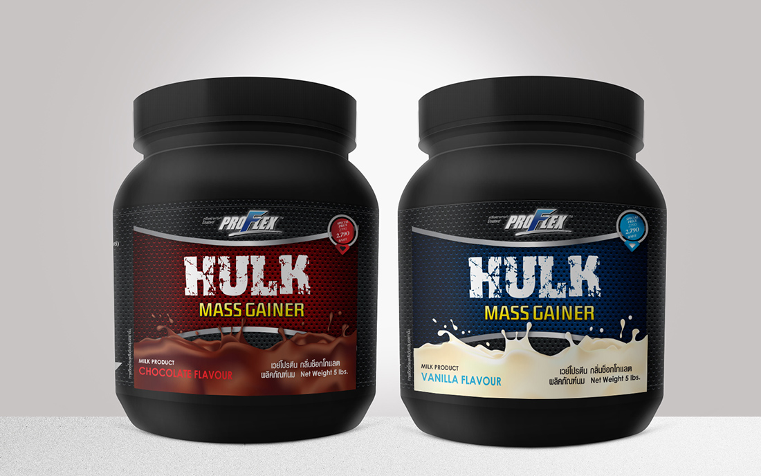 Proflex Hulk Mass Gainer 5lb โปรเฟลคซ์ ฮัลล์ แมส เกนเนอร์ 5 ปอนด์ สร้างกล้ามเนื้อ ส่งฟรี