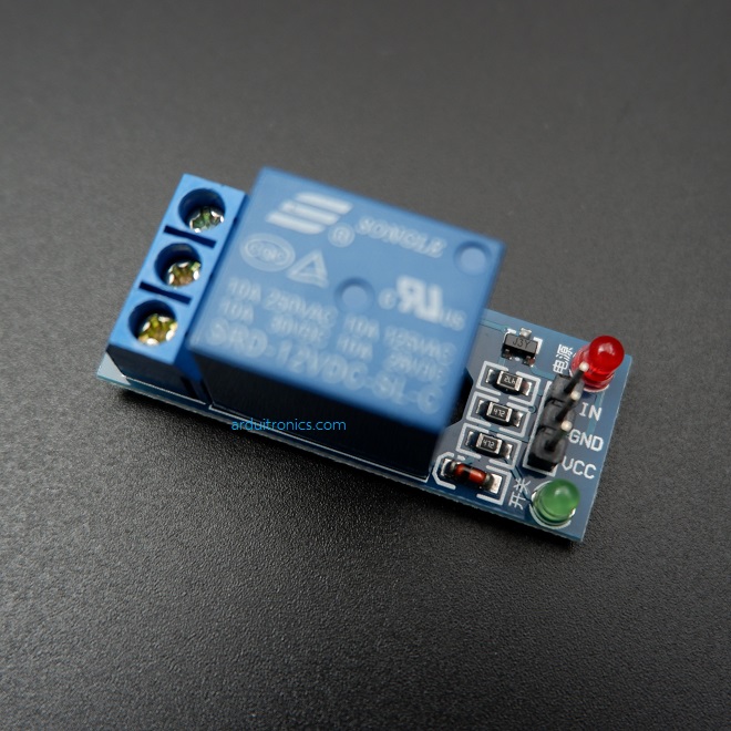 12V 1 Channel Relay High-Level Trigger Relay Module (with LED)