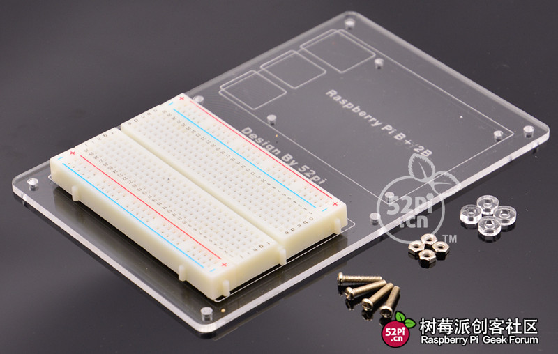 Raspberry Pi Acrylic Experiment Board (Transparent)