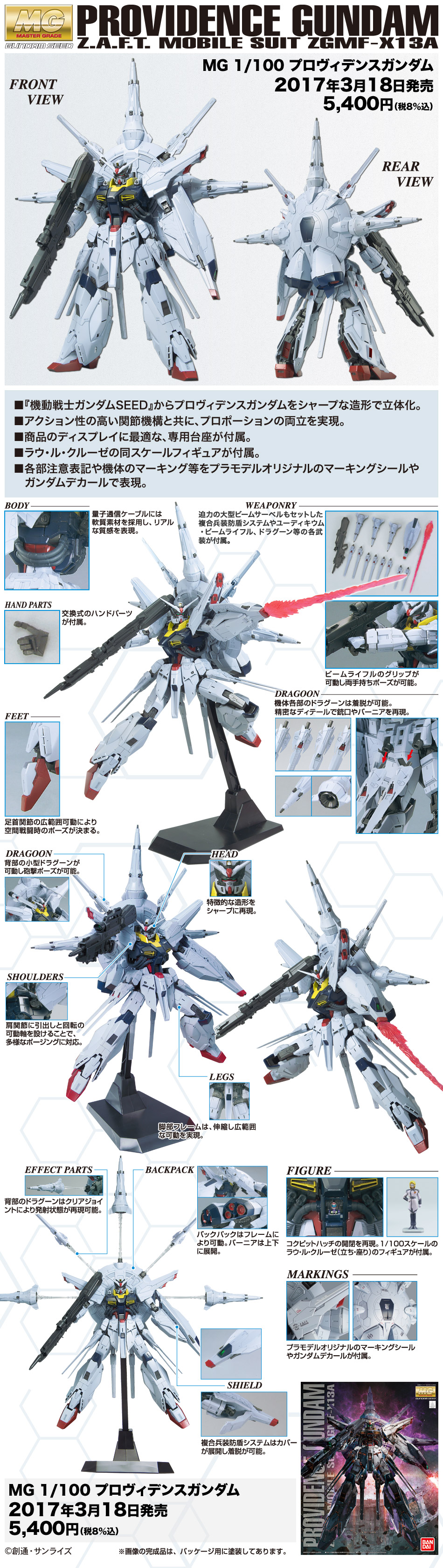 MG 1/100 ZGMF-X13A Providence Gundam