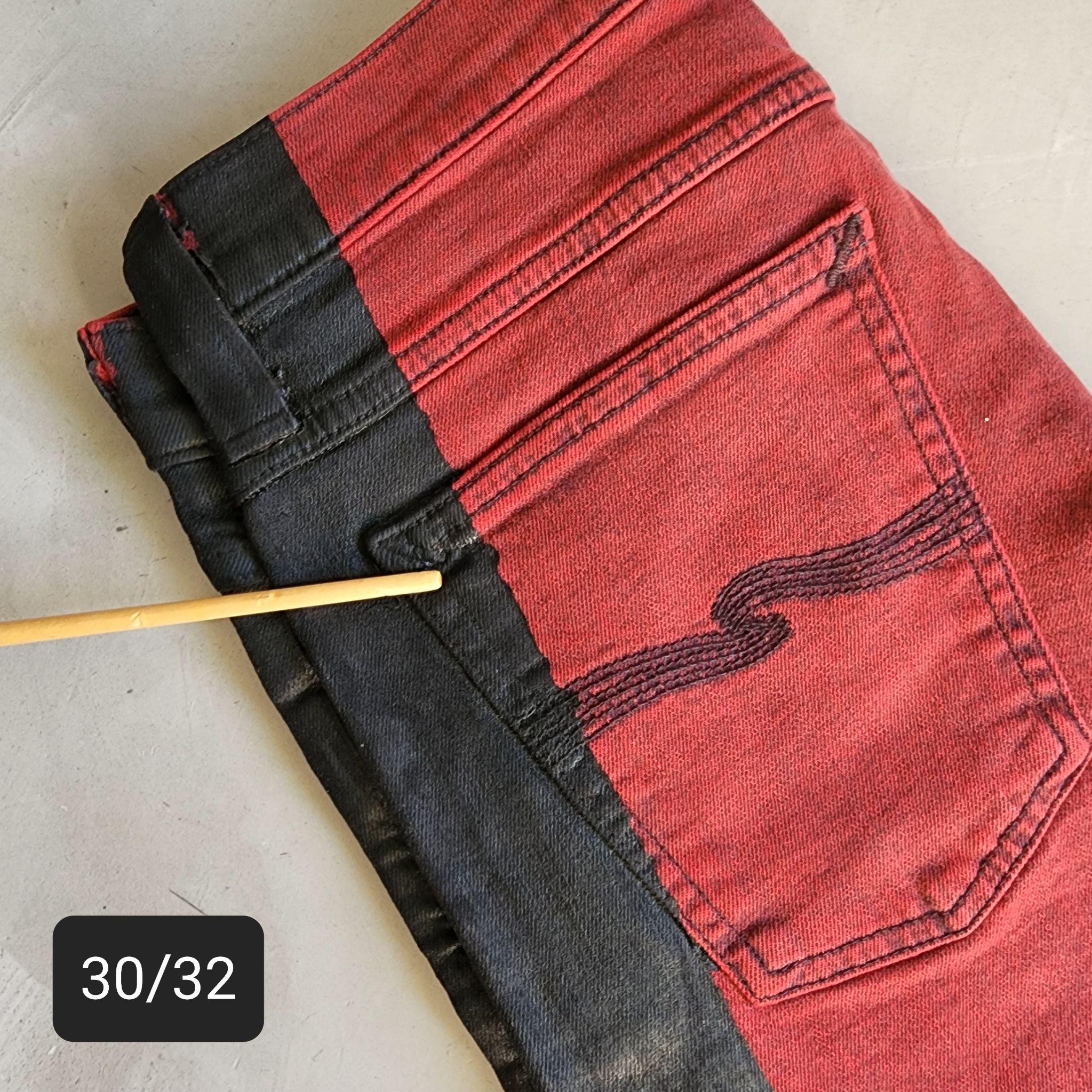 [DEFECT] High Kai Org. Black Stripe ยีนส์สกินนี่เอวสูง Nudie Jeans ของแท้ 100%